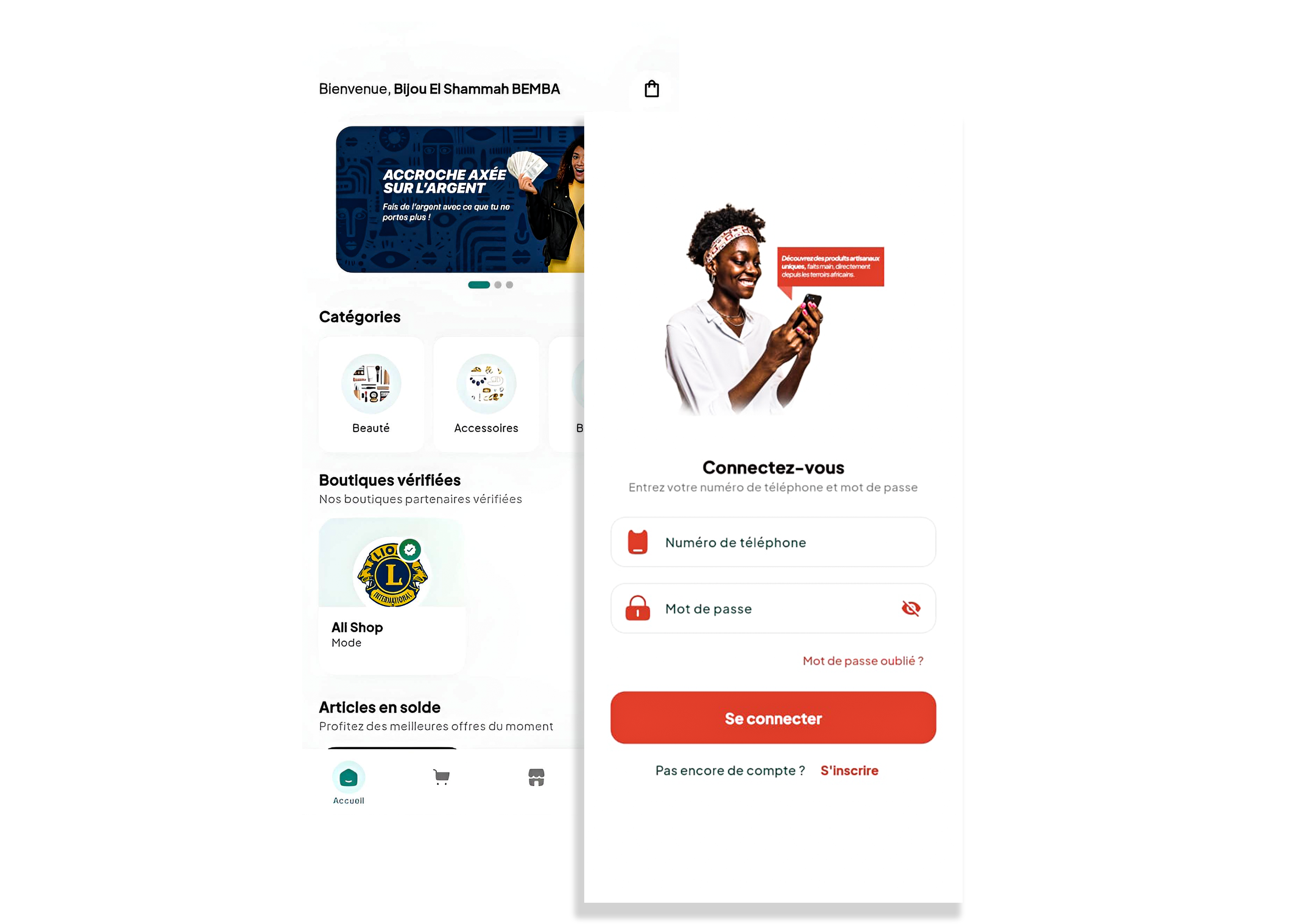 Application Bibwal sur tablette